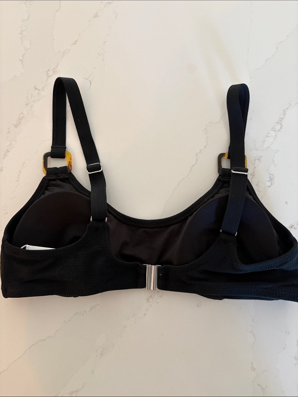 Cupshe Black Soft-Cup Bikini top Adjustable Straps Size L (note) - Picture 3 of 3